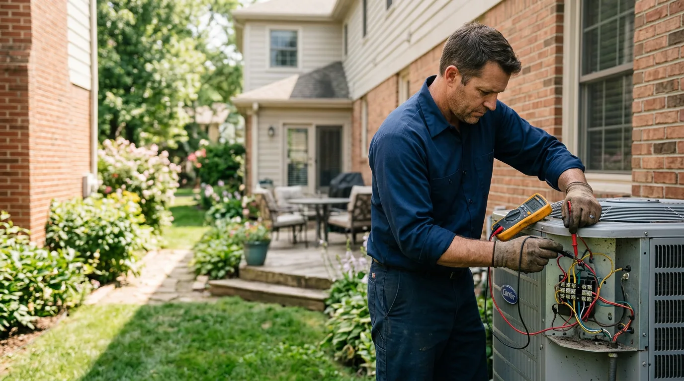 HVAC technician working near Boscobel, WI